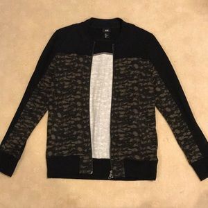 H&M Camo/Dark Navy Jacket (Small)
